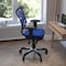 Flash Furniture Blue Mesh Multifunction Chair - Roller Wheels HL-0001-BL-RLB-GG - alternate 4